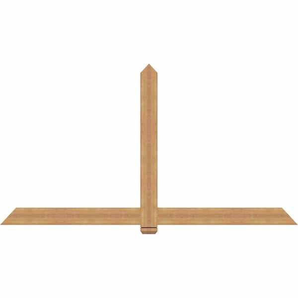 Ekena Millwork Eugene Smooth Timber Gable Bracket, Western Red Cedar, 96"W x 52"H x 1 1/2"D x 5 1/2"F, 13/12 Pitch GBW096X52X0206EUG00SWR - main